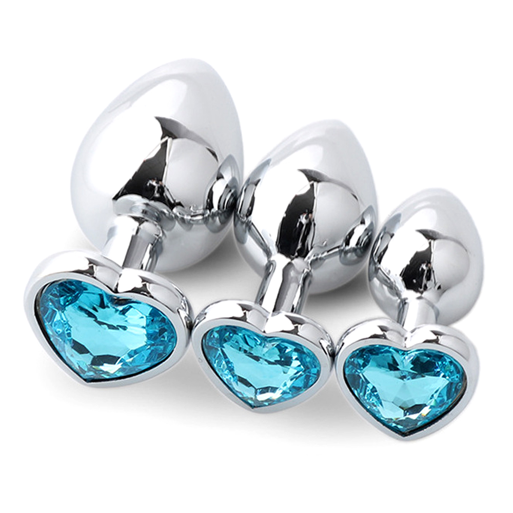 Health Wellness Product - 3 Parçalı Metal Anal Plug Seti,